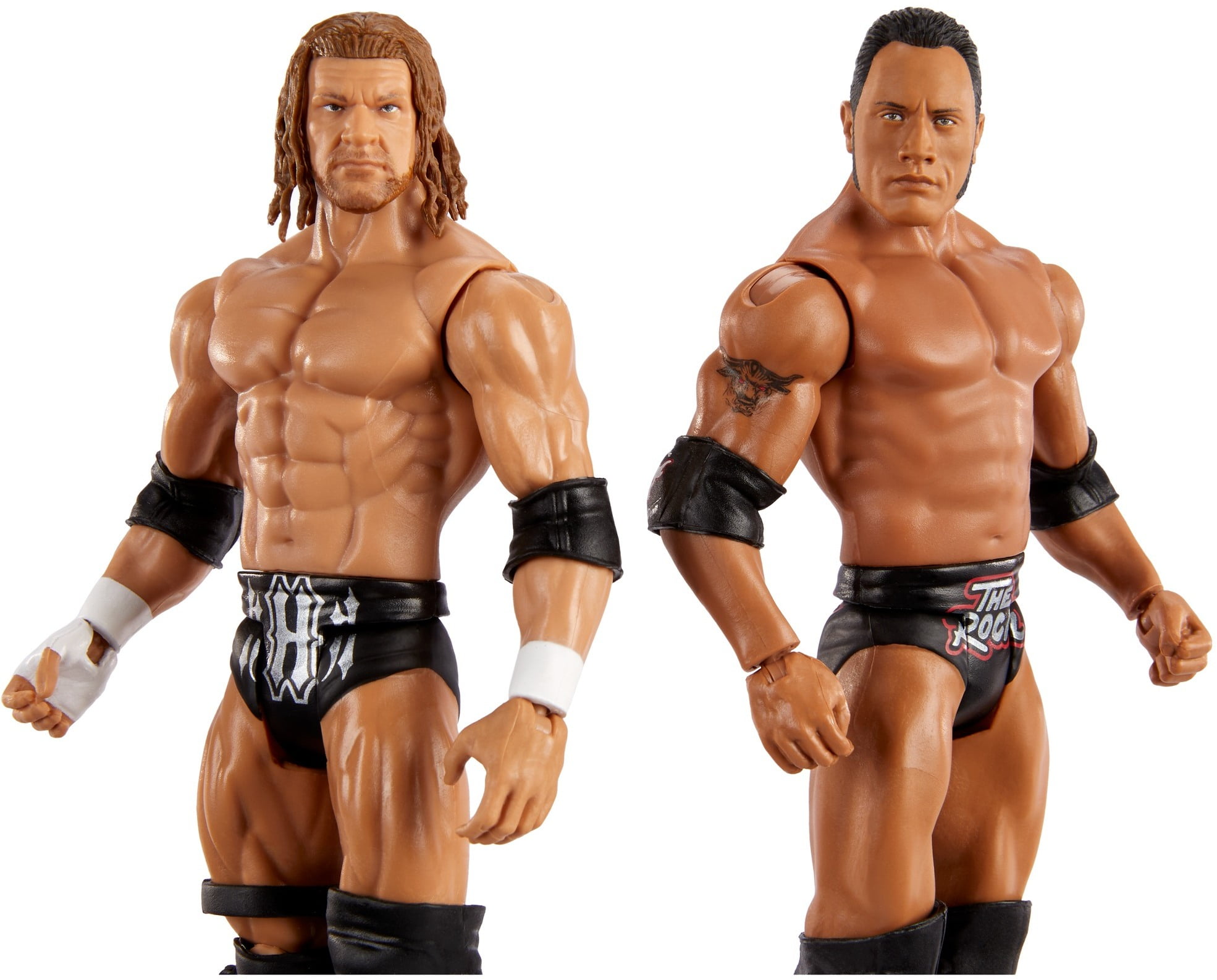 ​WWE The Rock Vs Triple H Championship Showdown 2-Pack Action Figures