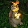 thumbnail image 1 of Xihbxyly Lámpara de Conejo para Exterior, Escultura de Resina con Energía Solar, Decoración de Jardín Impermeable, Iluminación Suave y Cálida, Un Toque Único para El Jardín, Resistente Al Agua, 22 X, 1 of 6
