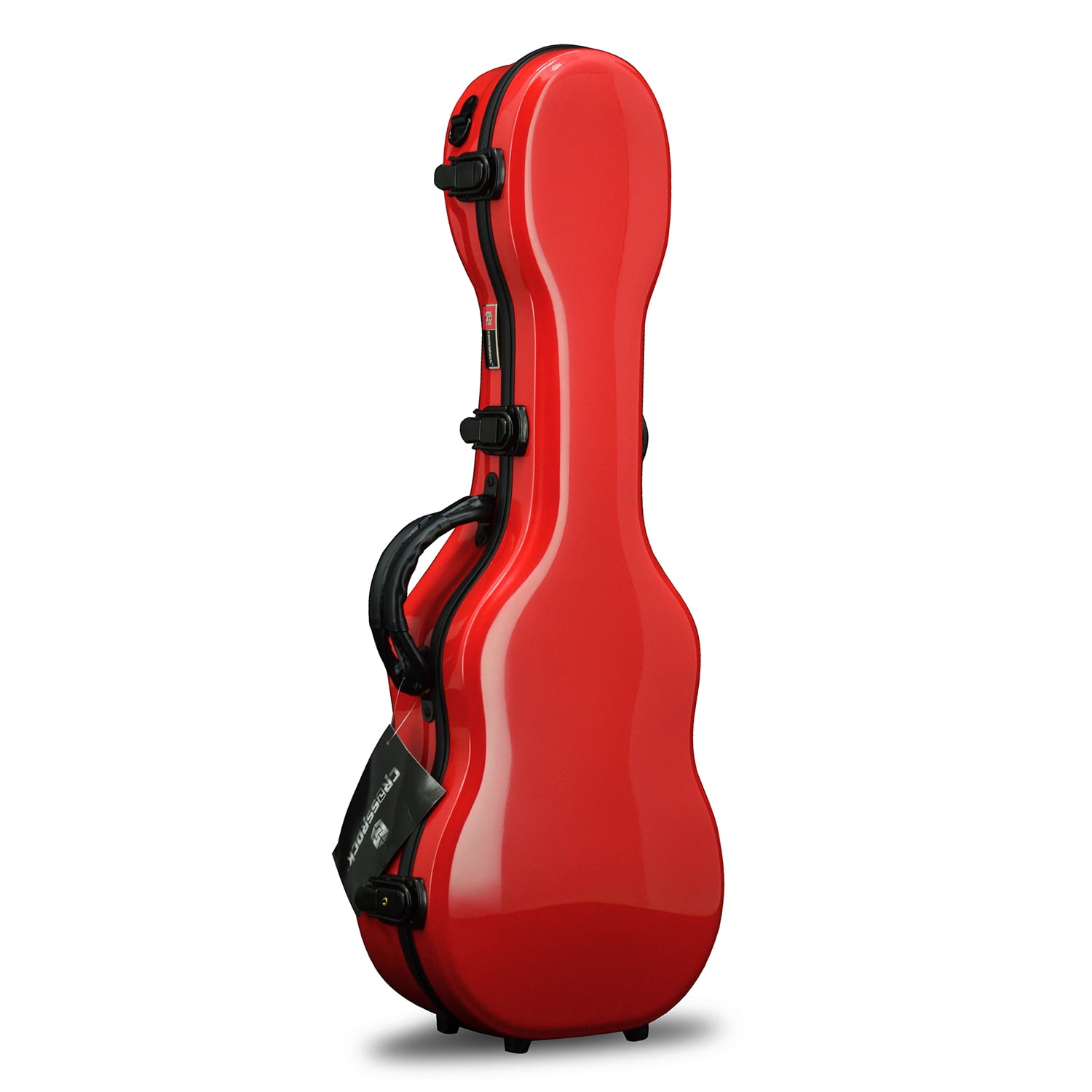 Crossrock Hardshell Fiberglass Concert Ukulele Case, Thick Padded, 4