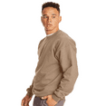 thumbnail image 3 of Hanes Mens Ultimate Cotton Crewneck Sweatshirt -WD60 Heavyweight Fleece Sweatshirt, (2XL Pebble), 3 of 5