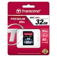 thumbnail image 2 of Transcend Carte Mémoire Flash SDHC Classe 10 de 32 Go jusqu'à 30 Mo/s (TS32GSDHC10), Bleu, 2 of 3