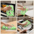 thumbnail image 5 of 4 Pcs Cow and Spot Green Pattern Funny Kitchen Towels, Microfiber Dish Towels, Kitchen Tea Towels Set 18" X 26", 5 of 6