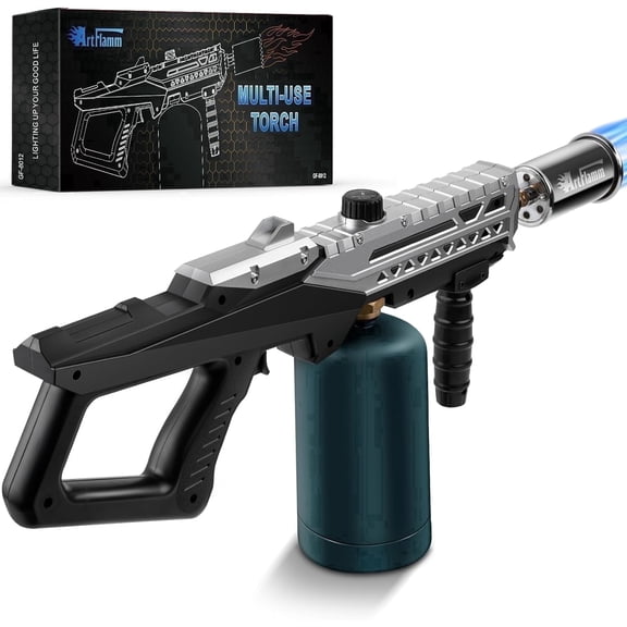 Propane Grill Torch , Adjustable Flame Thrower | Searing Torch for BBQ, Camping, Charcoal & Fire Starter