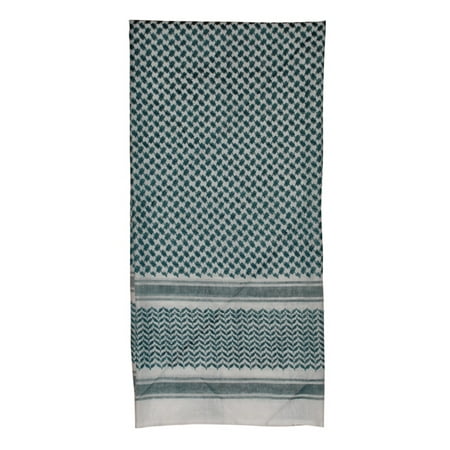 Palestinian Scarf - MuslimClothing® Green & White Keffiyeh Men's Muslim Arafat Scarf Shawl Turban Sorban Shawl Turban Sorban