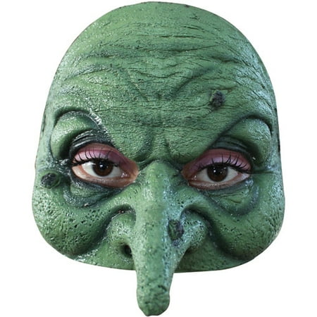 Deluxe Witch Mask - Half Witch Mask Halloween Accessory