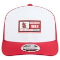 thumbnail image 2 of Men's New Era White/Red St. Louis Cardinals Established Patch 9SEVENTY Adjustable Hat, 2 of 5