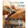 thumbnail image 3 of Dog Clippers for Thick Heavy Coats Low Noise Rechargeable Cordless Pet Shaver with Stainless Steel Blade Waterproof Color Gold, 3 of 6