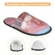 thumbnail image 3 of Fotbe Pastel Pink Beach Cafe Pantuflas Peludas para Mujer con Estampado, Zapatillas de Peluche, Zapatos de Invierno para Casa, Uso Interior y Exterior-Medium, 3 of 8