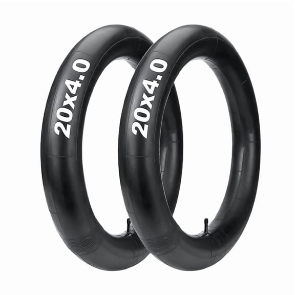 2 Pack 20x4.0 Fat Tire Tube Inner Tube with Schrader Valve Butyl Rubber Bicycle Tubes for Ebike Bicycle Accessories
