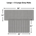 thumbnail image 7 of Diatomite Quick-Dry Water-Absorbing Kitchen Mat Sets - X-Large + Large Gray Mats, 7 of 7