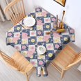thumbnail image 2 of Pioneer Flower Floral Print Pattern Square Tablecloth, Waterproof Wipeable Spillproof Washable Table Cover for Home Kitchen Party Decor, 42"x42", 2 of 6
