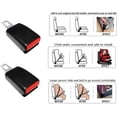 thumbnail image 3 of SINMI 2Pcs Rallonge de ceinture de sécurité Rallonge de ceinture de sécurité pour voiture Boucle de ceinture de sécurité - Pour une protection supplémentaire, 3 of 6