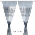 thumbnail image 4 of FLhrweasw Cortinas Tul Con para Sala Estar Media Ventana Opaca (gris), 4 of 9