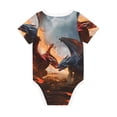 thumbnail image 6 of Rocae Lava Dragon for Baby Cotton Short-Sleeve Bodysuits for Unisex Onesies Bodysuit-3 Months, 6 of 7