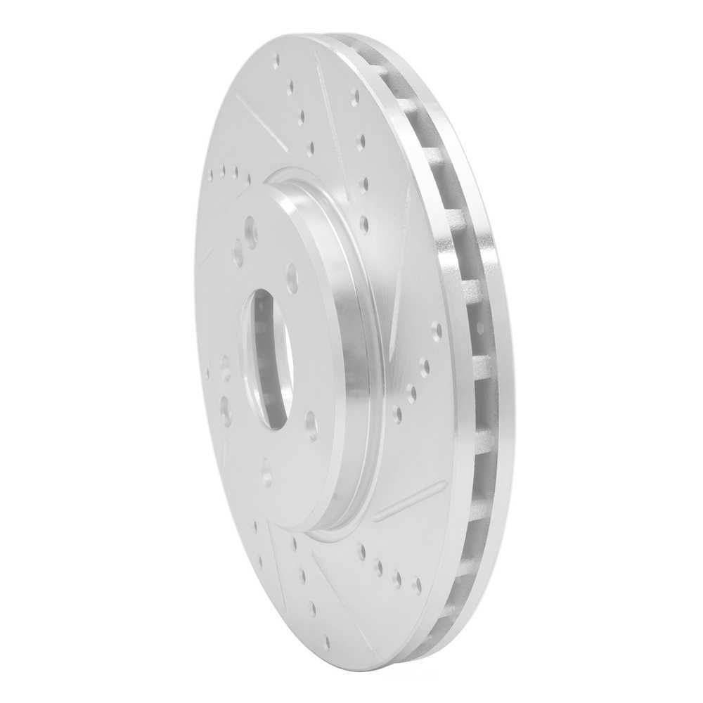 Dynamic Friction Company 631-63048R DFC Brake Rotor - Drilled And Slotted - Silver