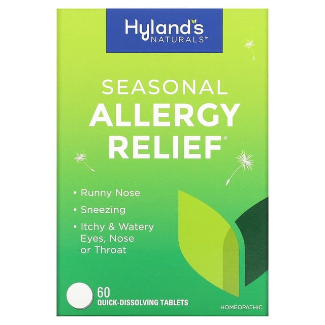 Hyland's | Seasonal Allergy Relief, 60 Tabs | Tabletas para la Alergia, 60 Tabletas ( 1 Pack)