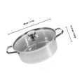 thumbnail image 2 of RUNROTOO Stainless Steel Hot Pot Round with Divider Easy to Clean 1Pack, 2 of 8