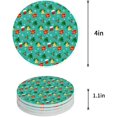 thumbnail image 1 of FMSHPON Merry Christmas Set of 8 Round Coaster for Drinks, Absorbent Ceramic Stone Coasters Cup Mat with Cork Base for Home Kitchen Room Coffee Table Bar Decor, 1 of 6