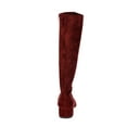 thumbnail image 3 of Scoop Women's Faux Suede Knee High Stretch Block Heel Boots (Wide Width Available), 3 of 5