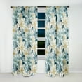 thumbnail image 4 of Designart "Zen-Like Elegance In Grey And White Florals" Floral Blackout Curtain Single Panel, 4 of 4