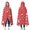 Christmas Santa Gingerbread Pattern, variant on Christmas Santa Elf Snowman Pattern Double Layer Hooded Blanket, Camping Wearable Blanket with Hood & Reversible Design, Anti-Pill Anti-Static Gifts for Home Camping Travel Theater,50"x60"