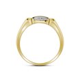 thumbnail image 2 of 10kt Yellow Gold Mens Round Diamond Cluster Ring 1/4 Cttw, 2 of 2