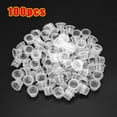 thumbnail image 3 of 100Pcs Plastic Microblading Tattoo Ink Cup Cap Pigment Clear Holder Container S/M/L Size For Needle Tip Grip tattoo supplis, 3 of 7