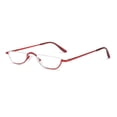 thumbnail image 1 of Lunettes de Lecture Unisexes 1.00-+4.0 Charnière à Ressort Métal Demi-Lune Lunettes de Lecture Ultra Légères Lunettes Demi-Monture Rouge Force 250, 1 of 6