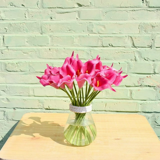 20pcs Artificial Silk Flowers 13.5in For Home Kitchen Wedding Table Decoration
