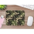 thumbnail image 5 of Camouflage Pattern Square Non Slip Rubber Base Mousepad Green Brown Black Texture Mouse Pads for Computers Laptop Office Desk Accessories Mouse pad 9.5x7.9 Inch, 5 of 5