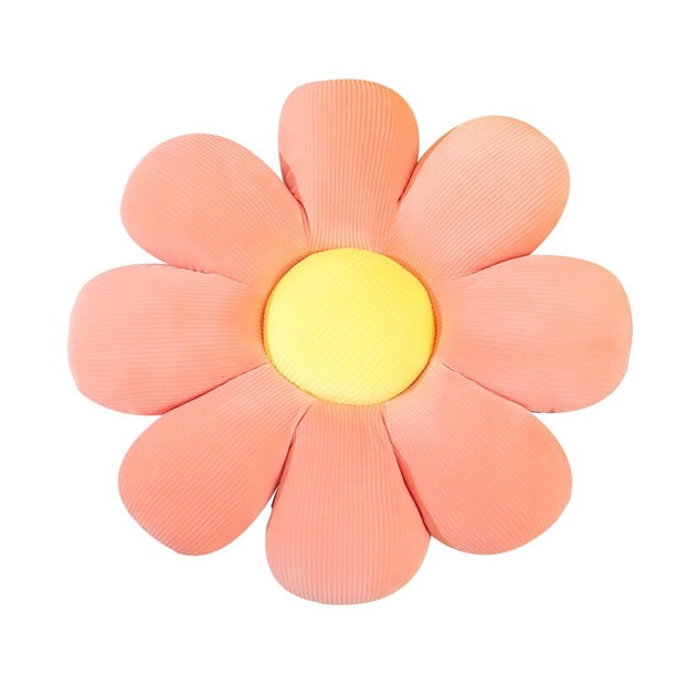 2022 Flower Plush Throw Pillow / Soft Plant Cartoon Chair Cushion / Living Bedroom / Home Decorative Pillows / Sofa Cushionspink40X40 Deng Xun unisex