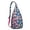 Rose-red-3, variant on Boho Tropical Floral Sling Backpack – Hawaiian Print Hiking Daypack with Jungle Leaves, Hibiscus & Palm Leaf Design, Lightweight & Waterproof for Summer Beach & Resort Travel