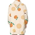 thumbnail image 4 of goowrom Family Cartoon Digital Printing Lamb Wool Warm Hooded Blanket, 4 of 10