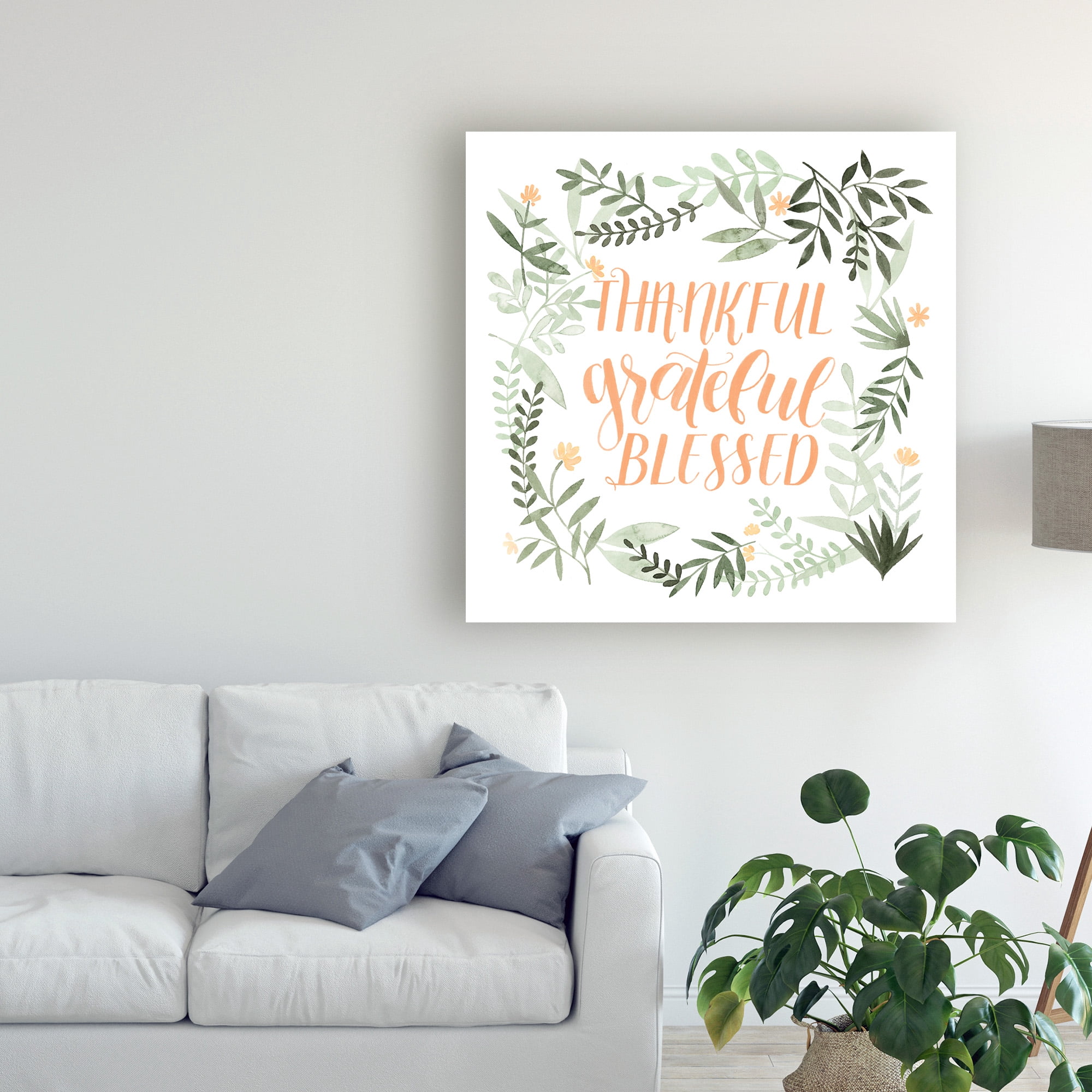 Trademark Fine Art 'Grateful II' Canvas Art by Grace Popp