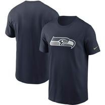 Men's Nike College Navy Seattle Seahawks Primetime Logo Essential T-Shirt