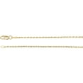 thumbnail image 2 of 14k Yellow Gold 1.3mm Sparkle-Cut Rope Chain Necklace 20 Inch Chain Necklace for Women and Men, 2 of 2