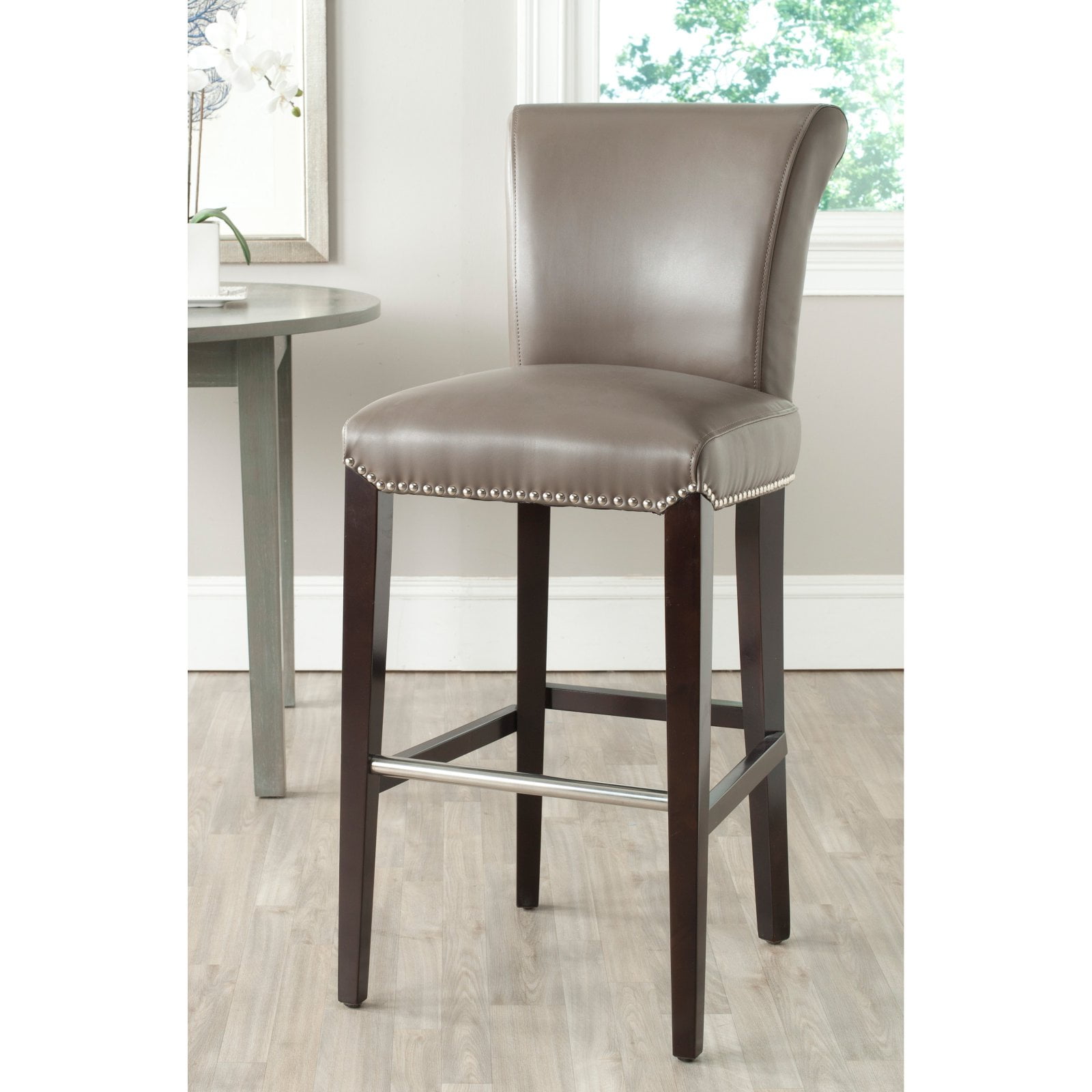 Safavieh Seth 29.3 in. Faux Leather Bar Stool