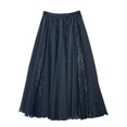 thumbnail image 4 of YUEHUA Skirts for Women Midi Long Length Dressy Casual Trendy Summer Tulle A-Line Floral High Waist Skirt, 4 of 6