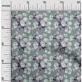 thumbnail image 2 of oneOone Silk Tabby Dusty Teal Green Fabric Asian Chinese Floral Sewing Material Print Fabric By The Yard 42 Inch Wide, 2 of 4