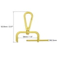 thumbnail image 2 of Uxcell 4Pack Swivel Clasps, 1.5" Detachable Snap Hook with Screwdriver, Gilding Gold, 2 of 7