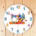 thumbnail image 4 of MáQuina de Coser, ImpresióN ArtíStica de Acuarela, Reloj de Pared una Medida, Sala de Costura, DecoracióN Silenciosa, Reloj de Pared, Regalo una Medida, 4 of 7