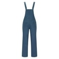 thumbnail image 5 of Awdenio Overalls Pants for Men Casual Lightweight Cotton Slim Fit Denim Jumpersuit Workwear Pockets Rompers Ripped Pants Suspender Cargo Trousers, 5 of 6