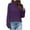 Purple, variant on Ashirexll Winter Sweaters Pullover Sweaters for Women Fashion Long Sleeve Round Neck Loose Pullover Tops Blouse Knitted Sweater