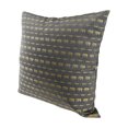 thumbnail image 3 of Decorative Elephant Parade Stripes Gray Silk Throw Pillow Cushion Cover Set, 3 of 6