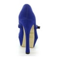 thumbnail image 6 of Ellie Shoes E-633-PAYTON-V 6"Fetish Womens Pump In Velvet. 5 / Blue, 6 of 6