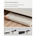 Storage Ottoman Bench, Foldable Ottoman with Legs, Velvet Foot Rest ...