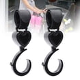 thumbnail image 2 of HEMLBOYW 2pcs Stroller Hook Stroller Bag Hook - Hooks 360Degree Rotating Pram Shopping Hooks Stroller Hanger Hooks ABS, 2 of 6