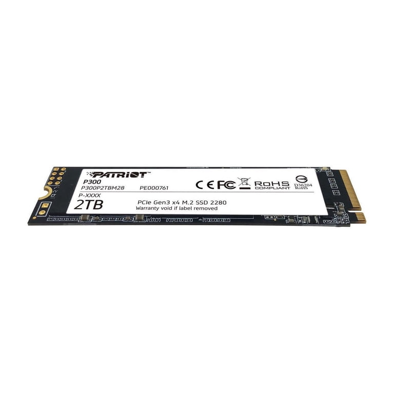 Patriot P300 2TB Internal SSD - NVMe PCIe Gen 3x4 - M.2 2280