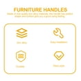 thumbnail image 4 of HINTRMENT 20Sets Small Cabinet Knobs Golden Finish Multi Functional Retro Dresser Pulling Knobs, 4 of 5
