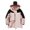 Pink, variant on Windbreaker Men Color Blocked Three Proof Mountaineering Suit Three In One Thick Warm Long Sleeve Hooded Casual Outwear Pink 3XL Windbreaker Front-Zip Jacket